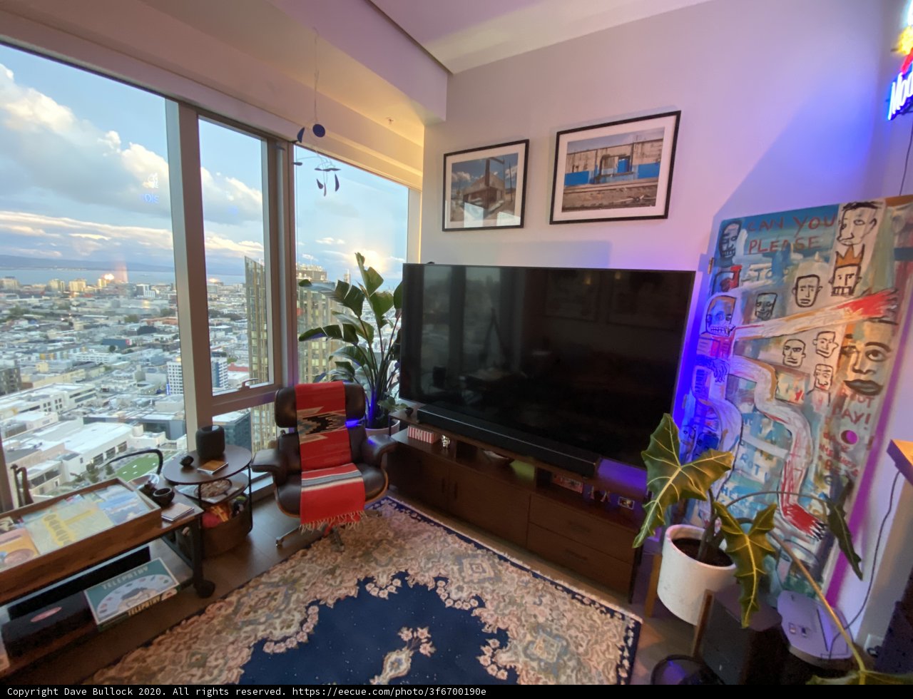 Cozy Living Room Setup in San Francisco Penthouse