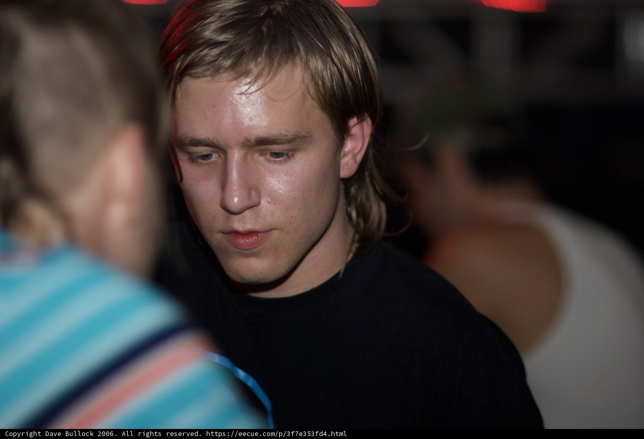 Long-Haired Man in the Urban Club