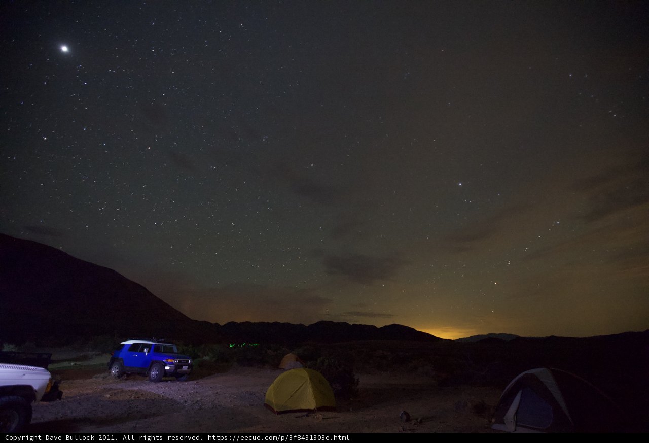 Desert Camping Under the Starry Sky