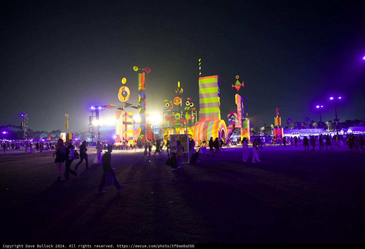 Neon Fantasy: Nighttime Revelries at Coachella 2024