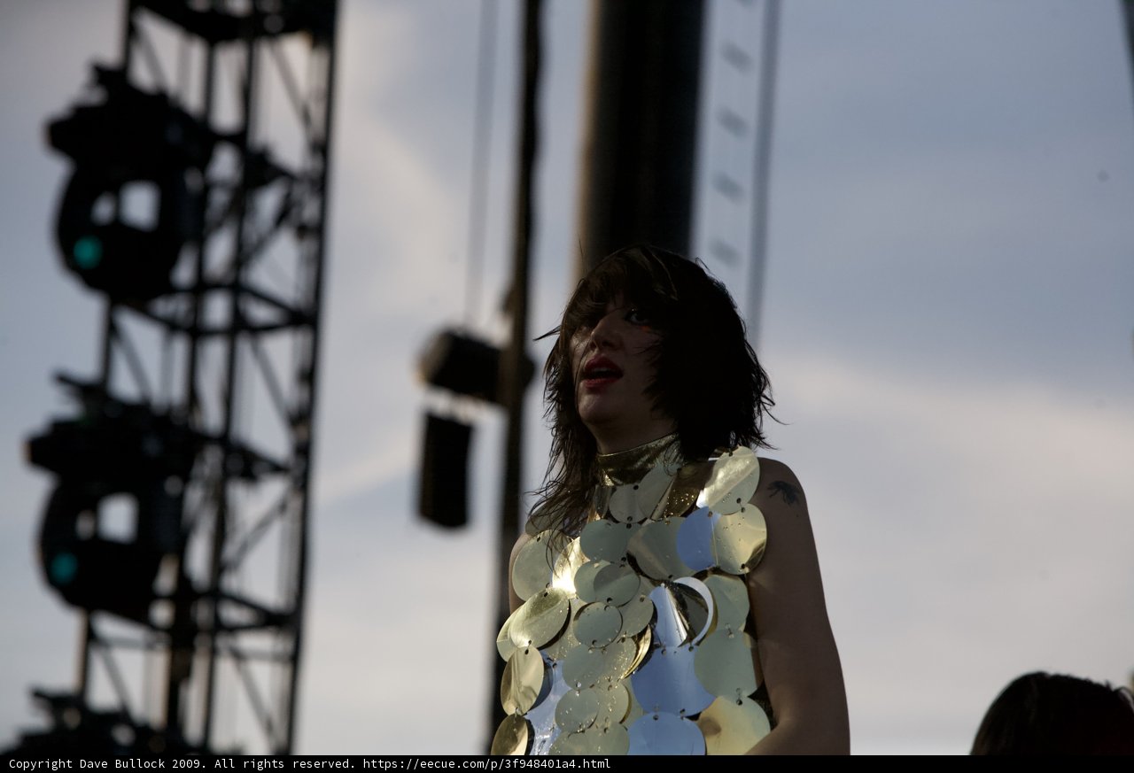 Shining in Gold on Coachella Stage