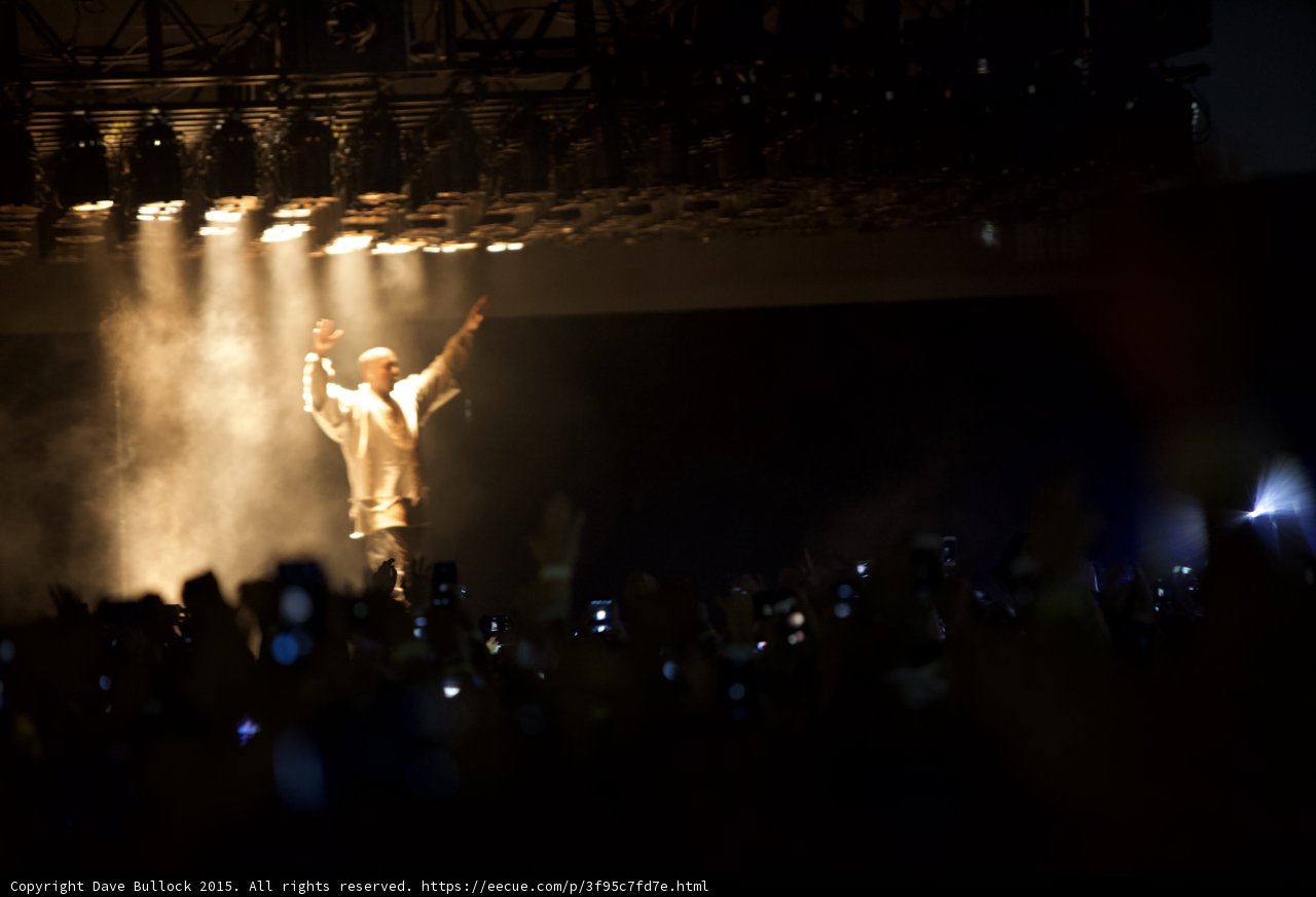 Kanye West Arms Up Victory
