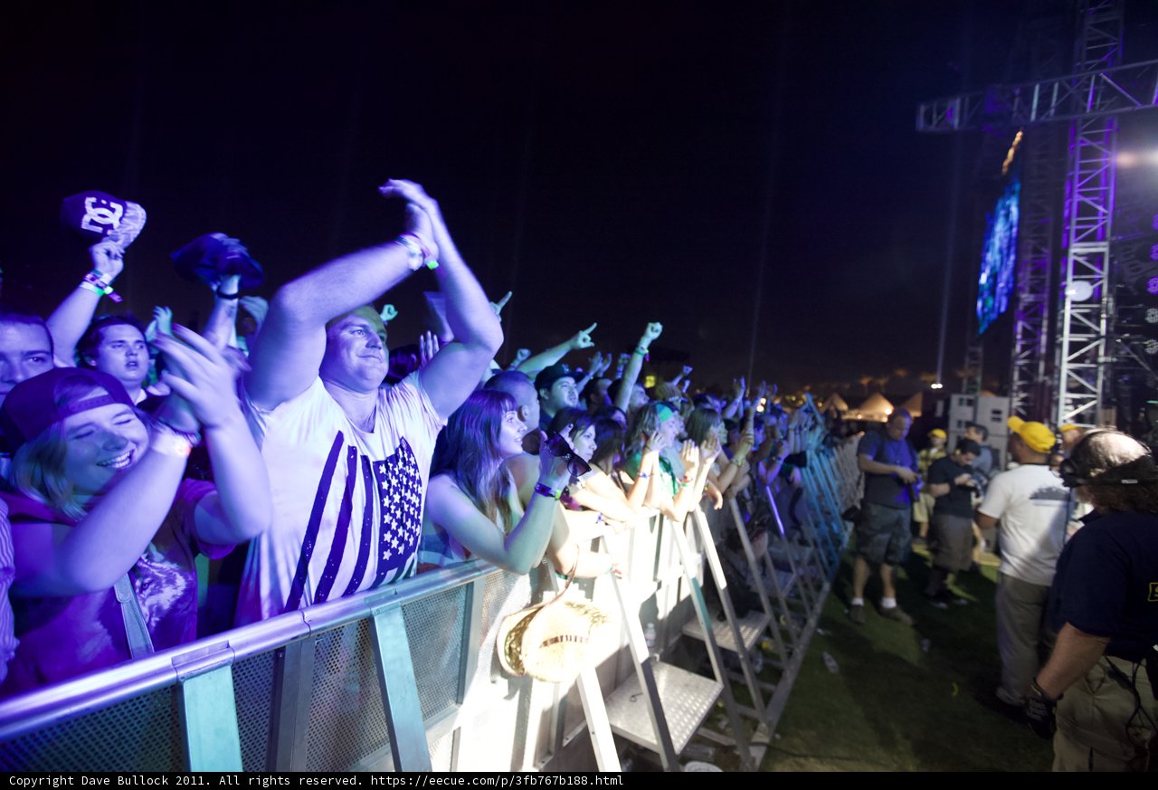 Coachella's Electric Night Sky
