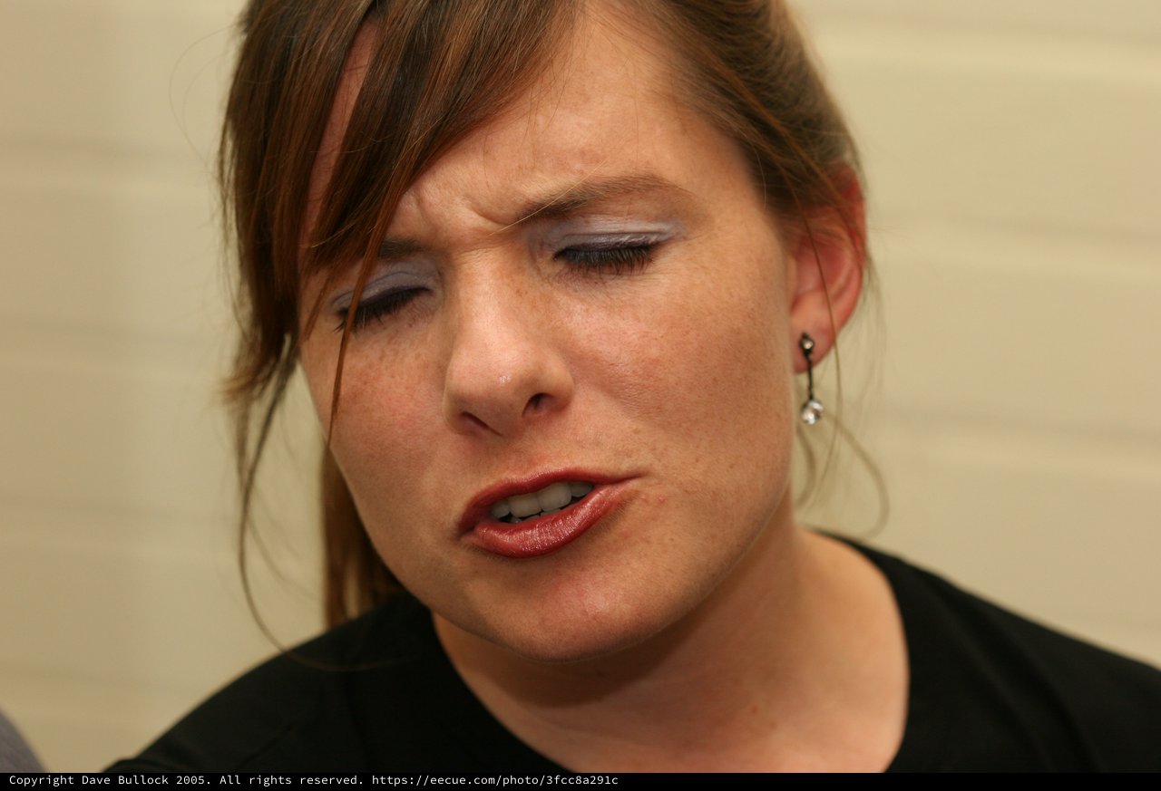 Penelope: Candid Close-Up Portrait with Purple Eyeshadow