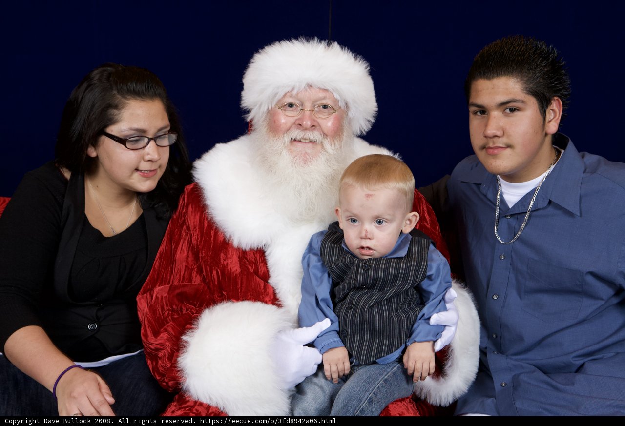 A Merry Christmas with Santa and Two Children