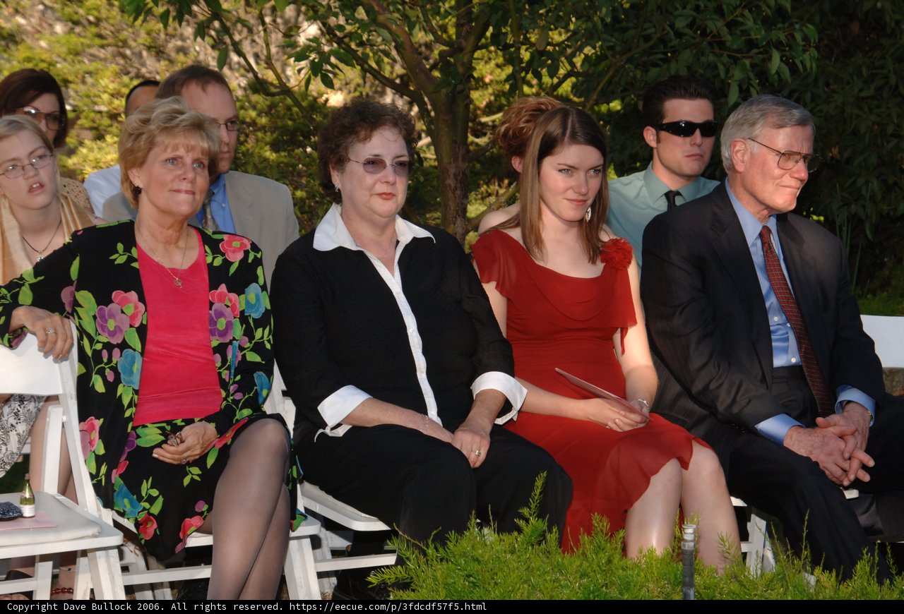 Wedding Guests Take a Seat
