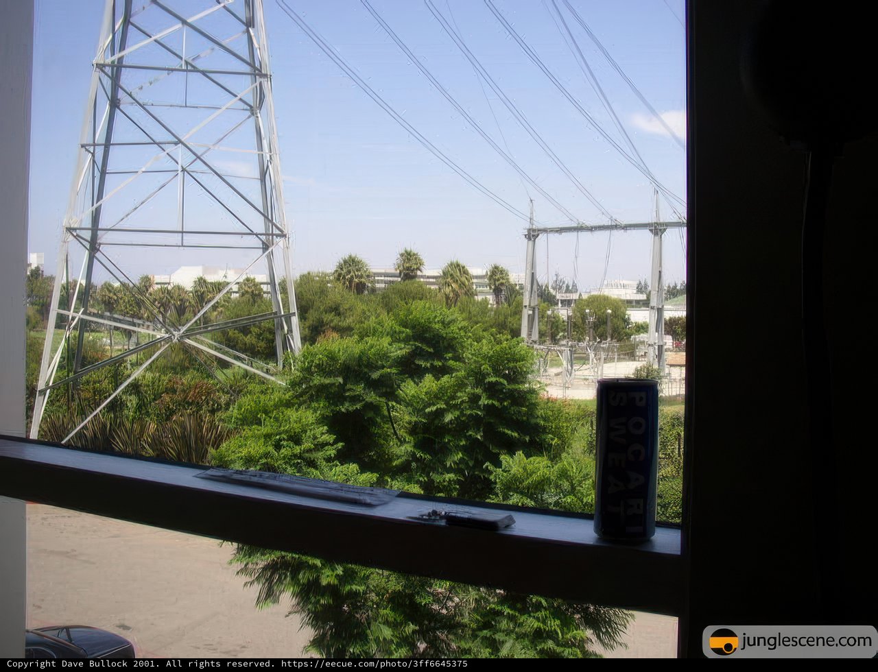 Cityscape through the Power Lines