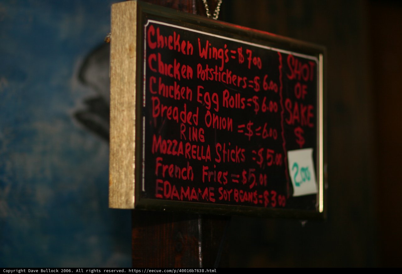 Funky Menu Prices