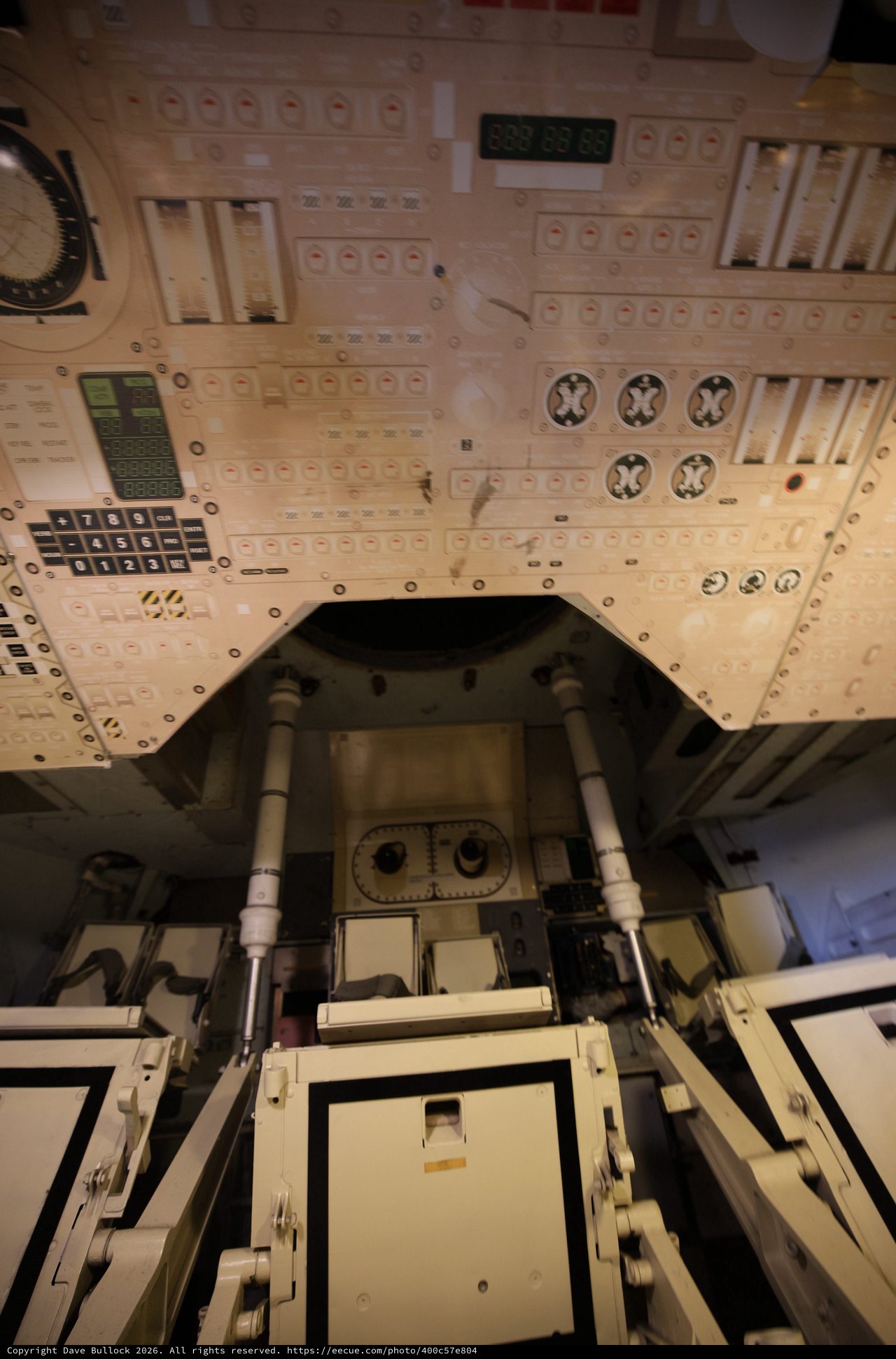 Interior View of Apollo Command Module Cockpit