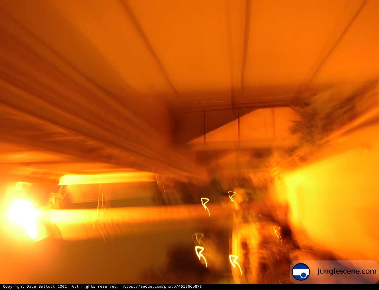 Dynamic Motion Blur Concert Photography in Orange