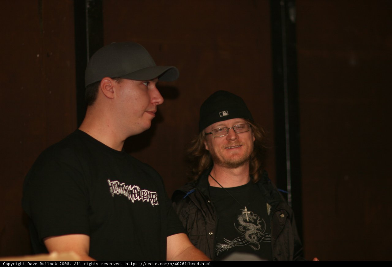 Two Men Posing for the Camera