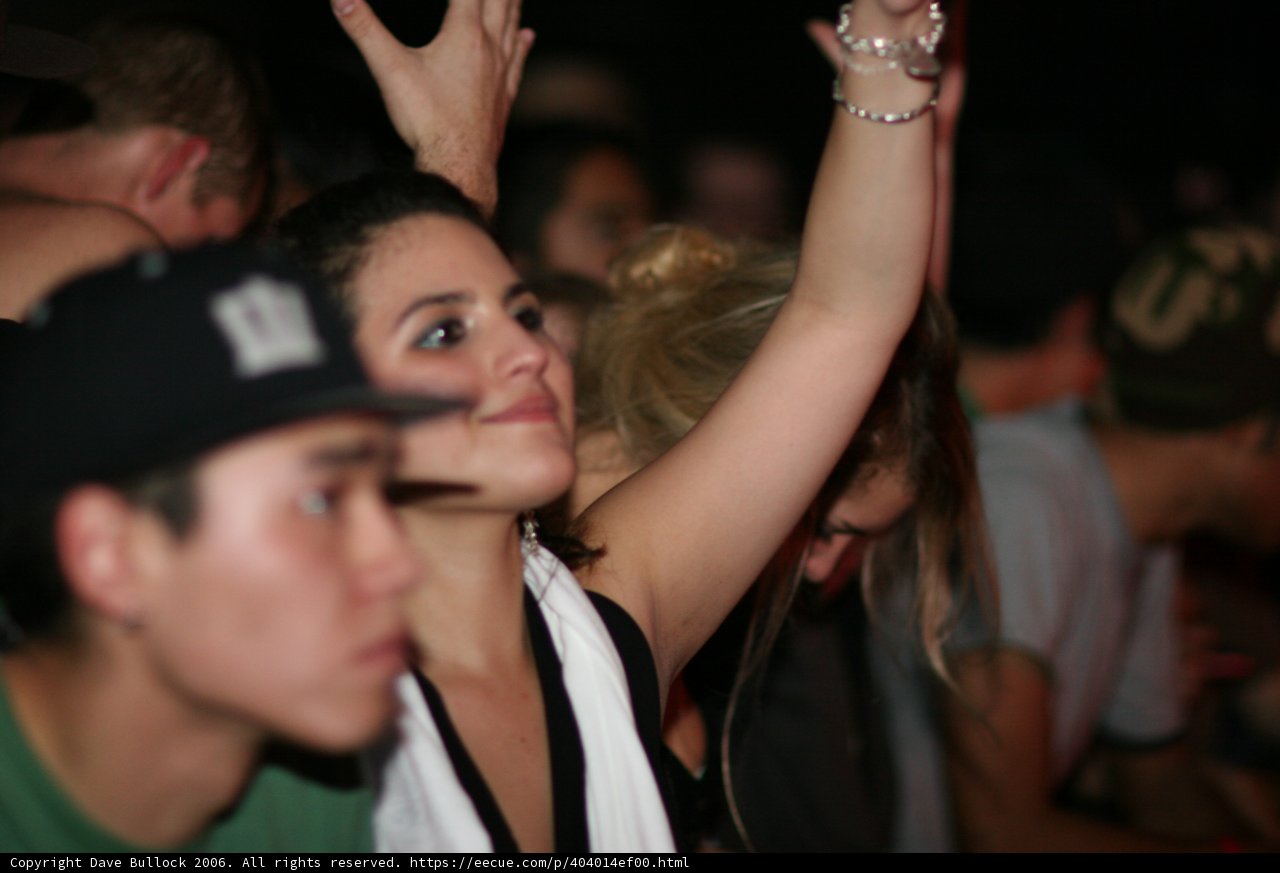 On the phone at the club