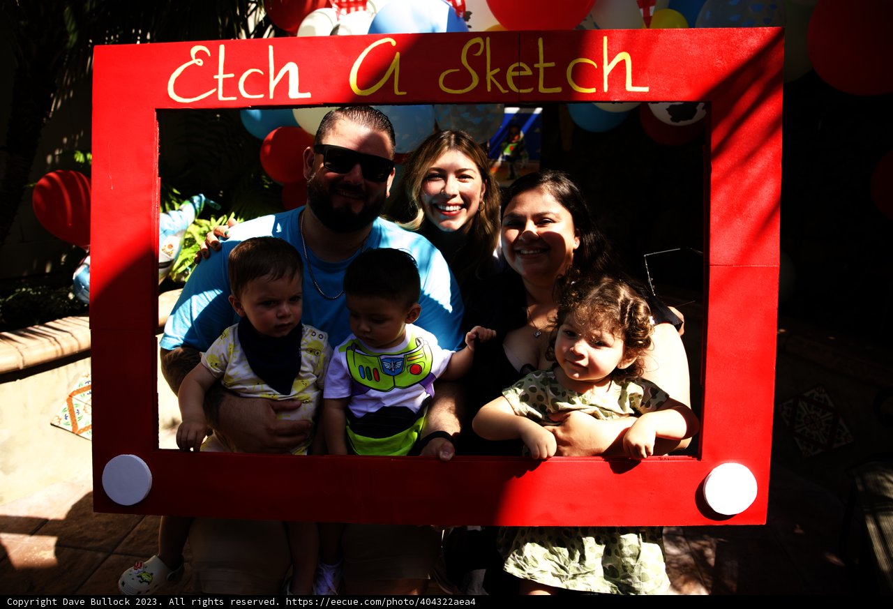 Wesley's First Birthday Celebration Family Portrait