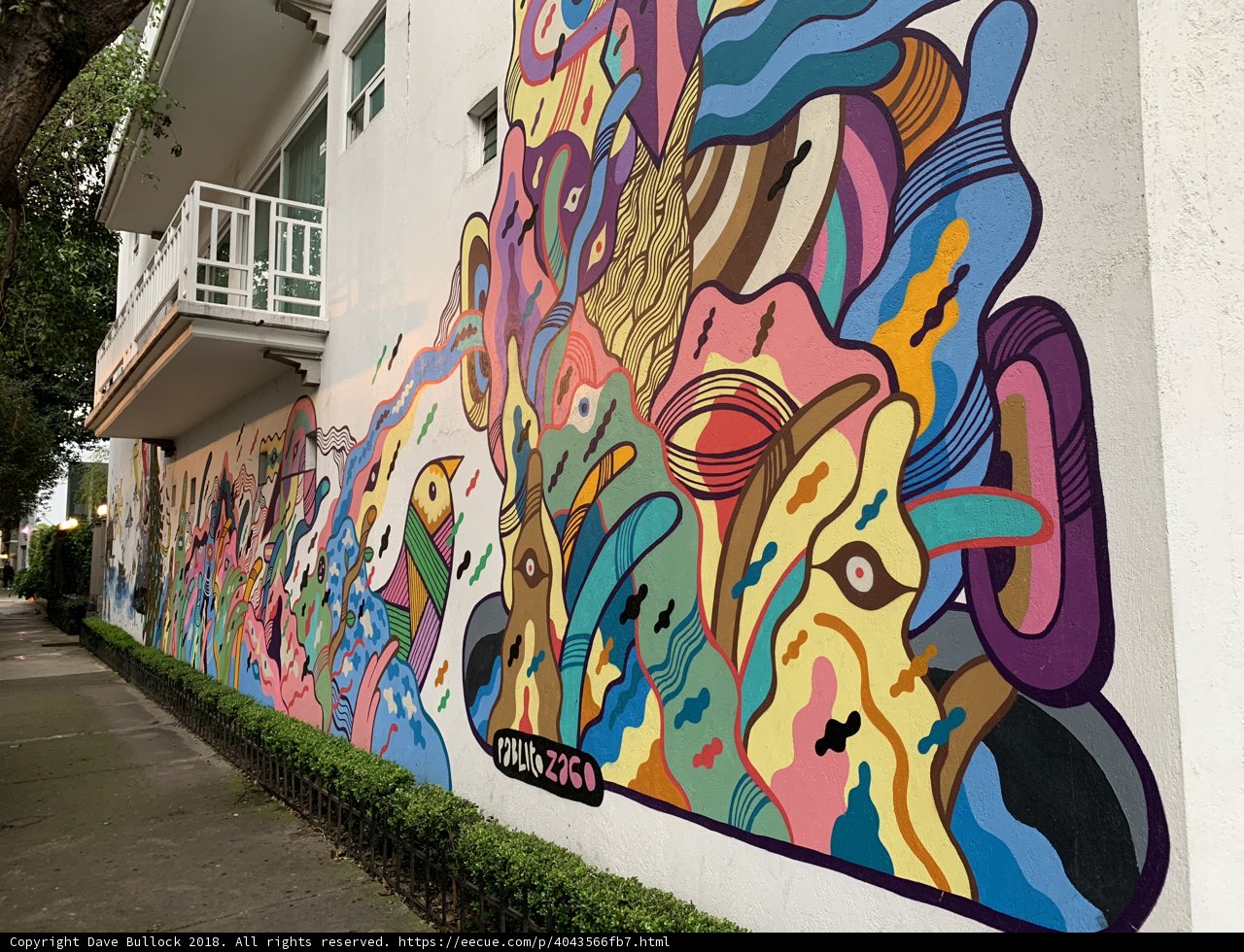 Vibrant Mural on the City Wall