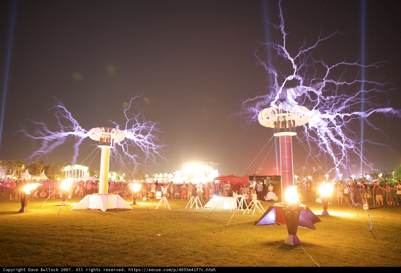 Outdoor Light Show at Coachella 2007
