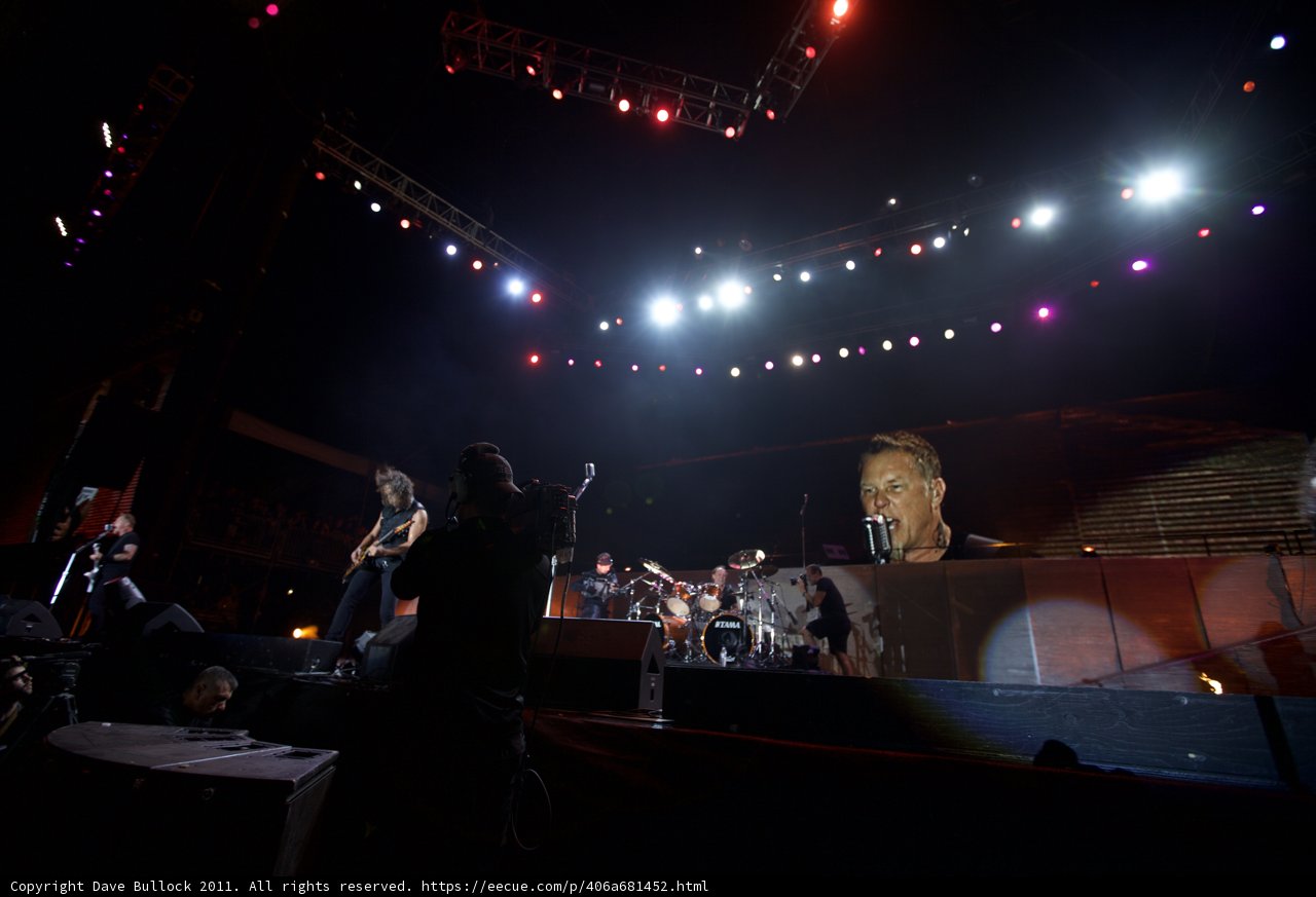 James Hetfield Shines on Stage with "Big Four" Bandmates