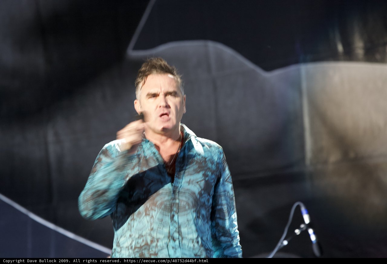 Morrissey Belting Out his Hit Song on Stage