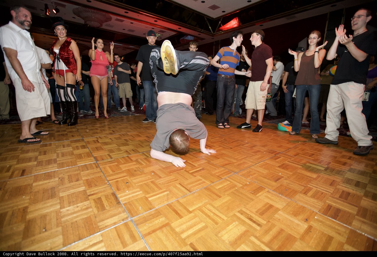 Upside Down on Hardwood