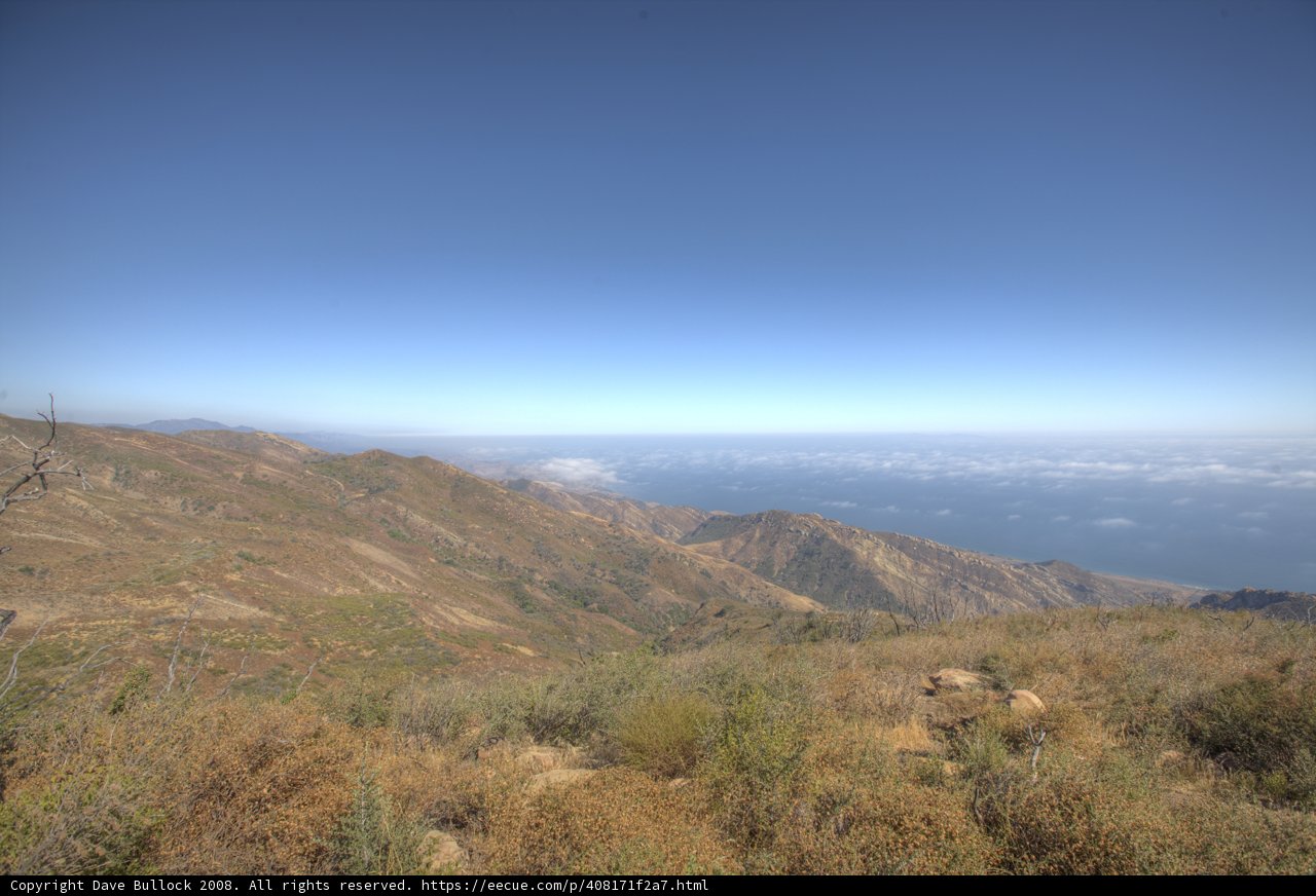 A Serene View of the Ocean from Gaviota Peak