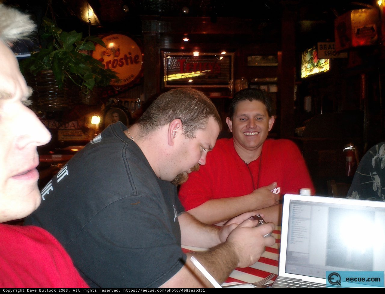 Red Shirted Man at the Bar