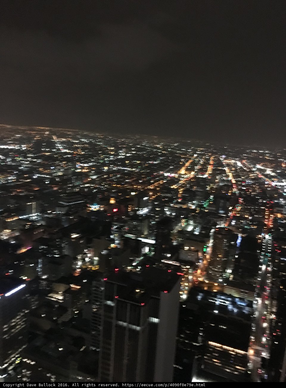 City Nightscape From Above