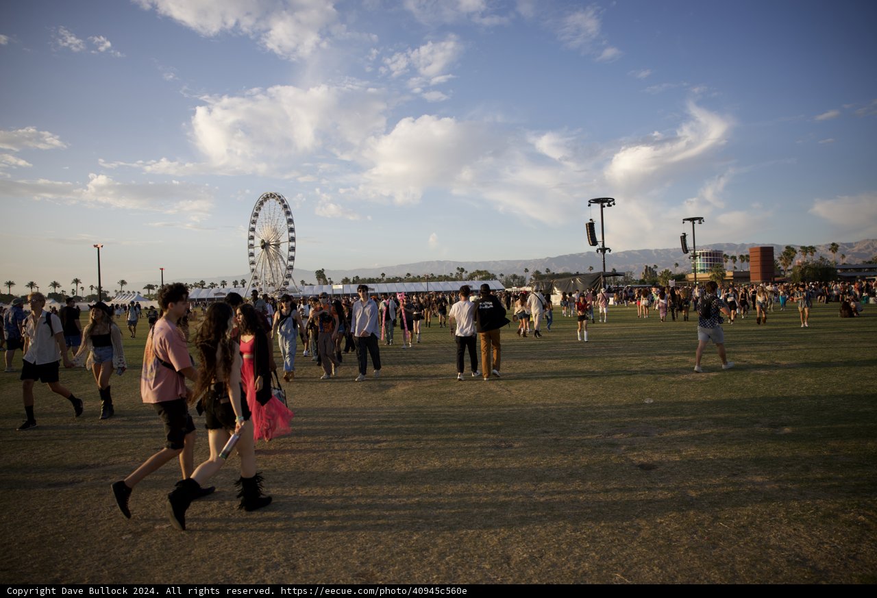Sunset Stroll at Coachella 2024