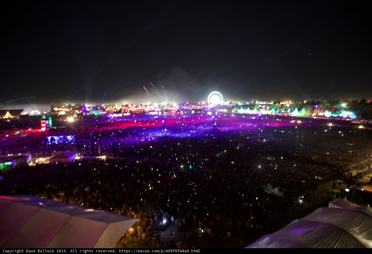 Night Illumination at Coachella Festival