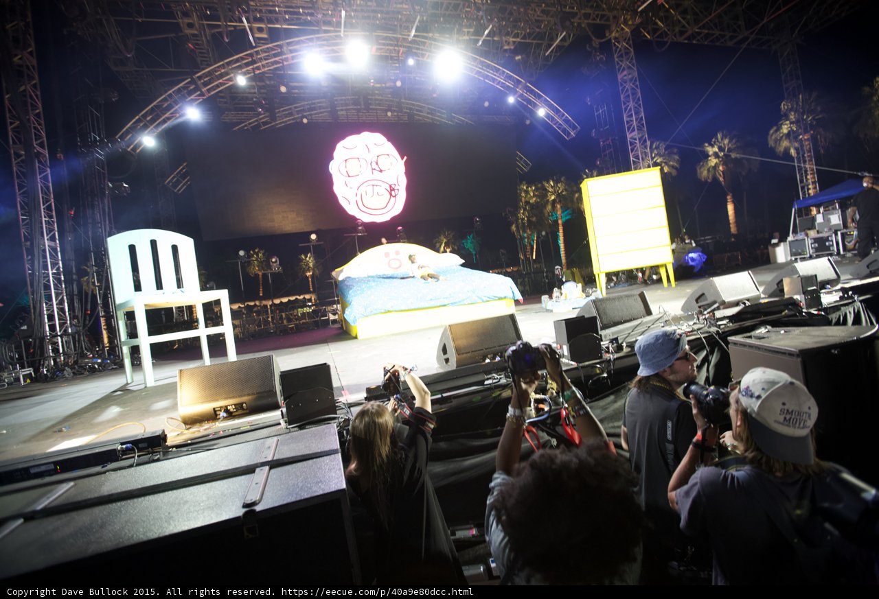 Stage Lights and Crowds at Coachella 2015