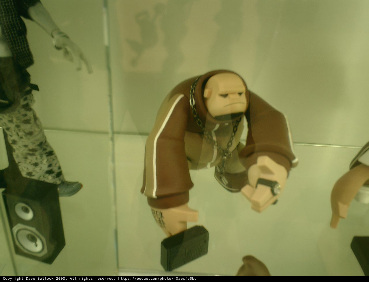 Man in Brown Jacket at Tokyo Metropolitan Government Office Display Case