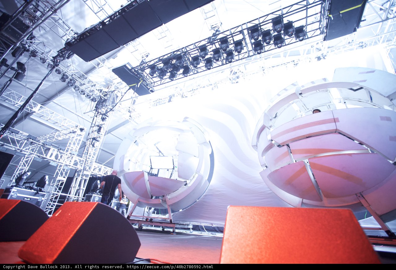 Speaker Sphere on Coachella Stage
