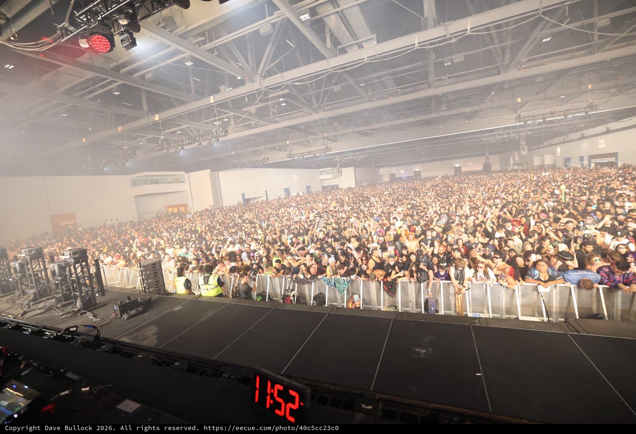 Massive Indoor Festival Crowd at Wobbleland 2026
