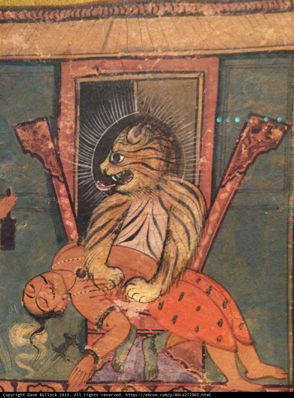 Tiger and Woman Painting