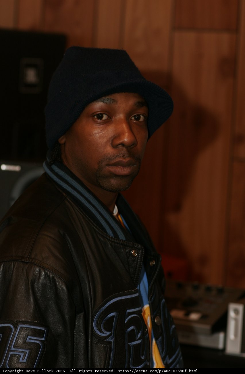 MC Eiht in His Iconic Black Leather Jacket