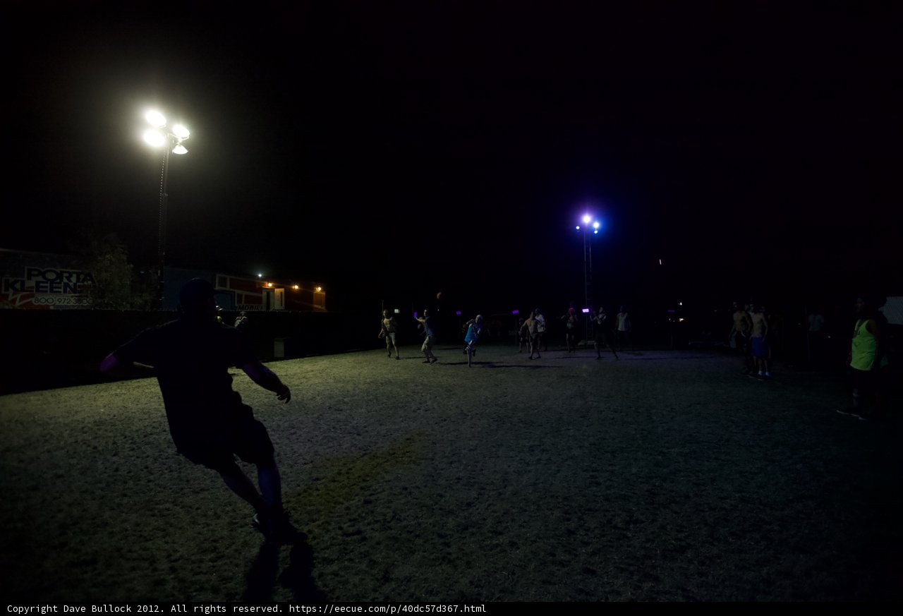 Nighttime Soccer Game