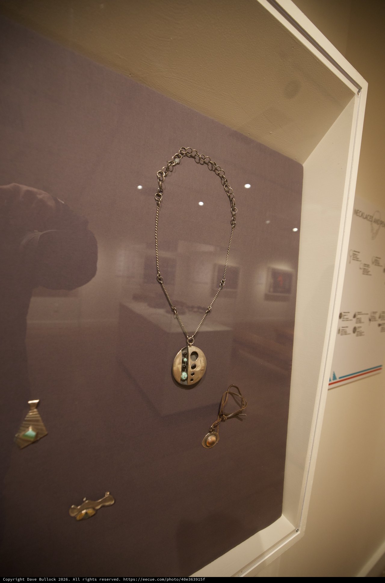 Historic Jewelry Display in Museum Case