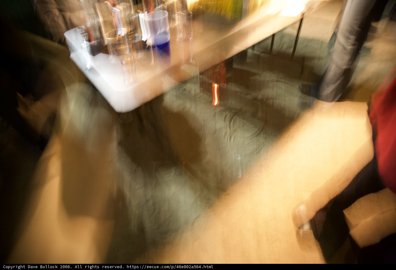 Plywood Tabletop with Assorted Bottles