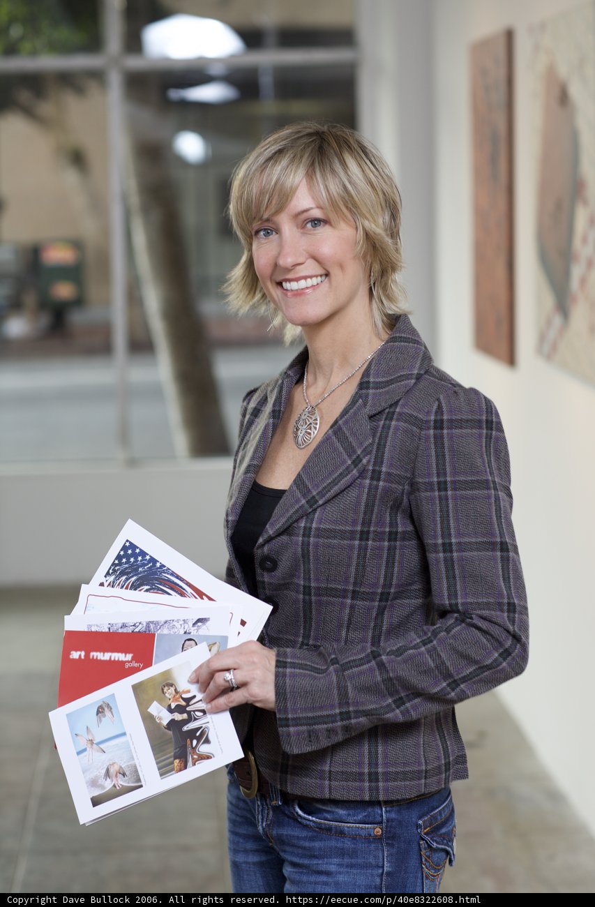Woman holding important documents