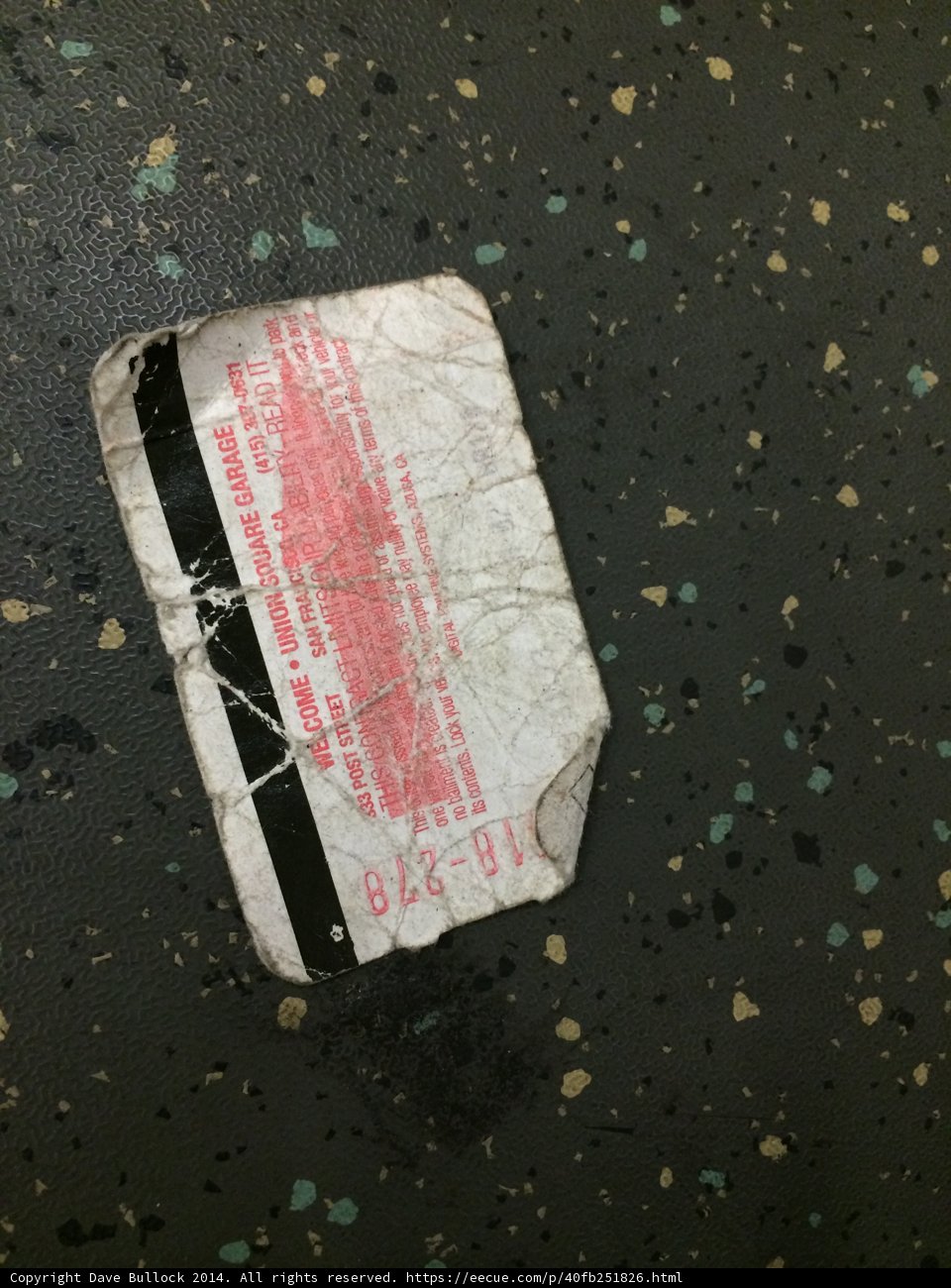 Abandoned Ticket on the Road