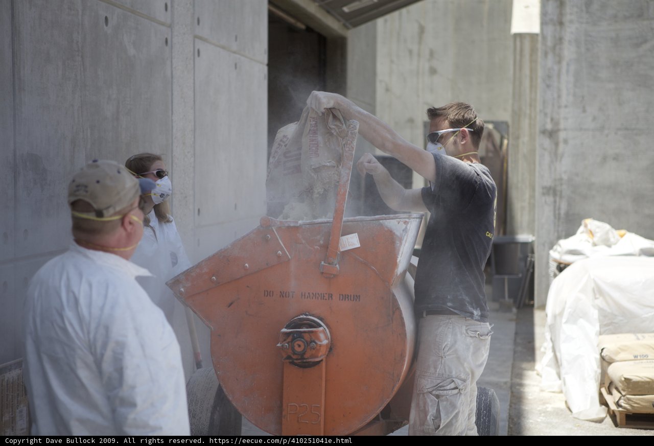 Concrete Cleaning Machine in Action