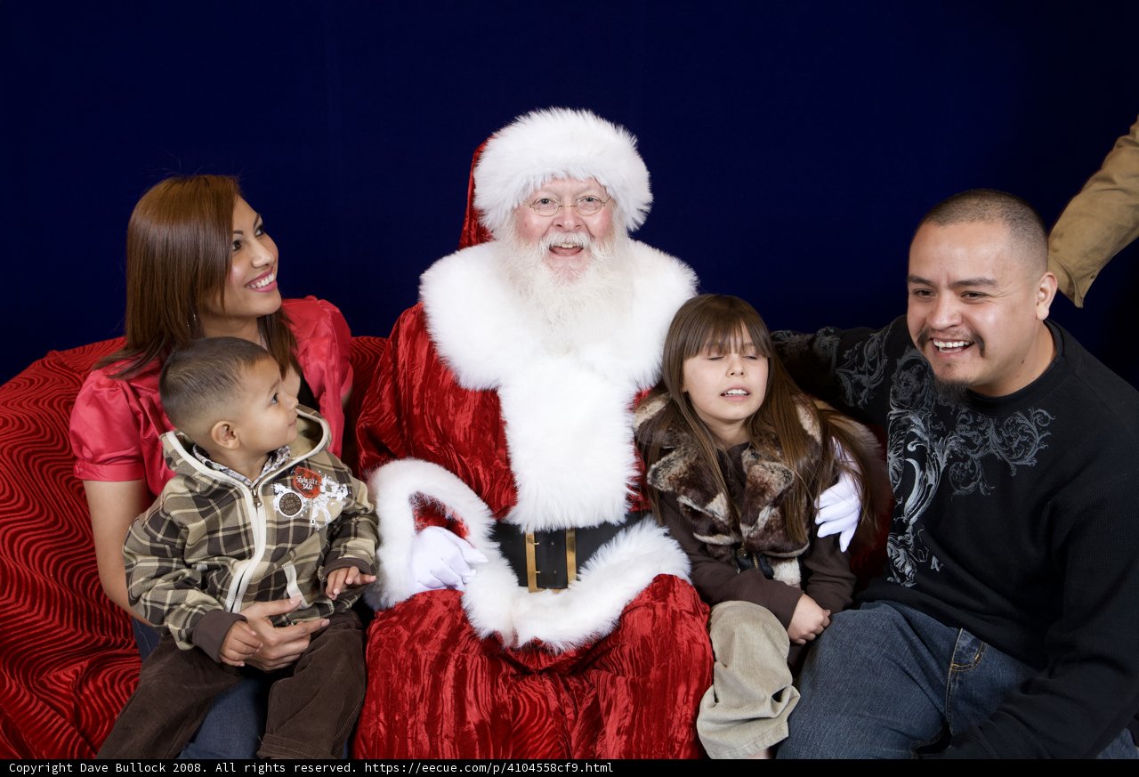 Smiling Faces with Santa Claus
