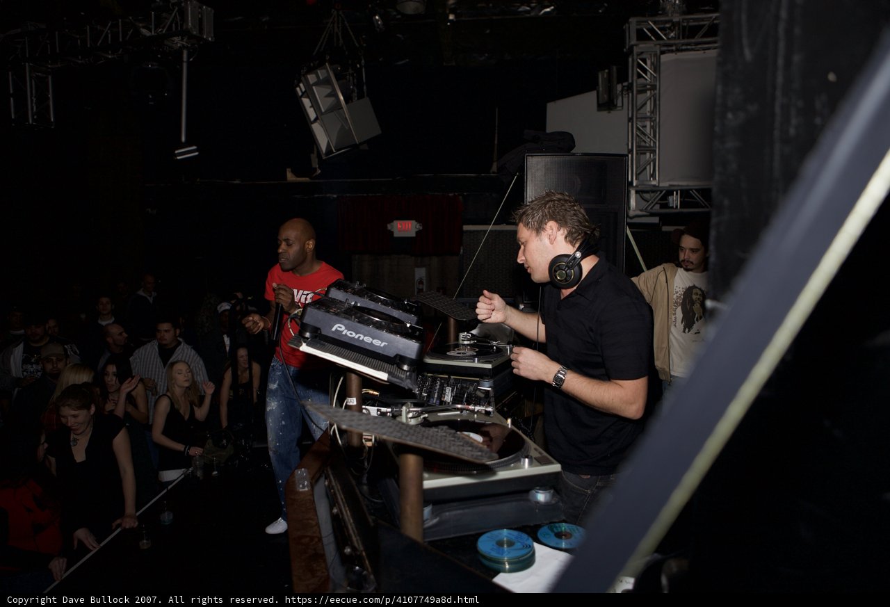 DJ Adam F Entertains a Crowded Nightclub