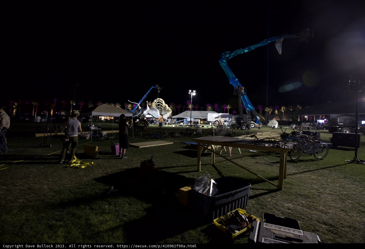 Nighttime Gathering Under the Big Top