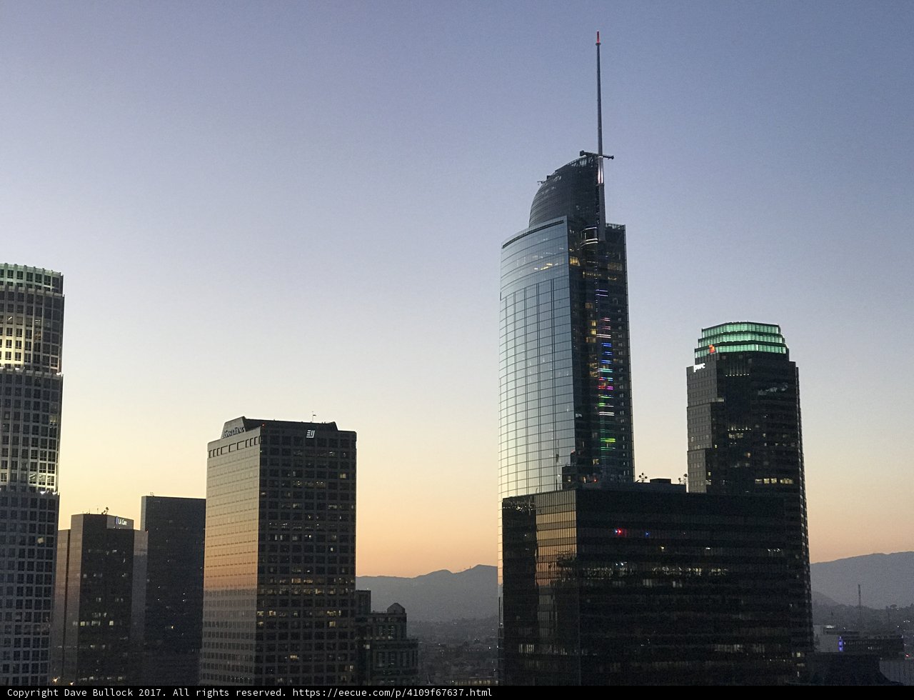Sunset over the City