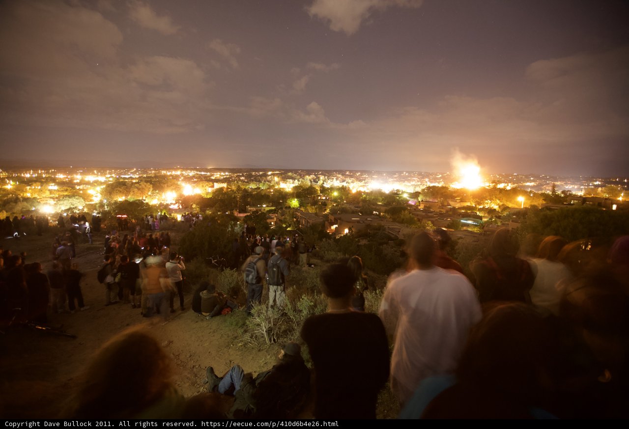 City Lights and Flare: Fireworks at Santa Fe Fiestas 2011