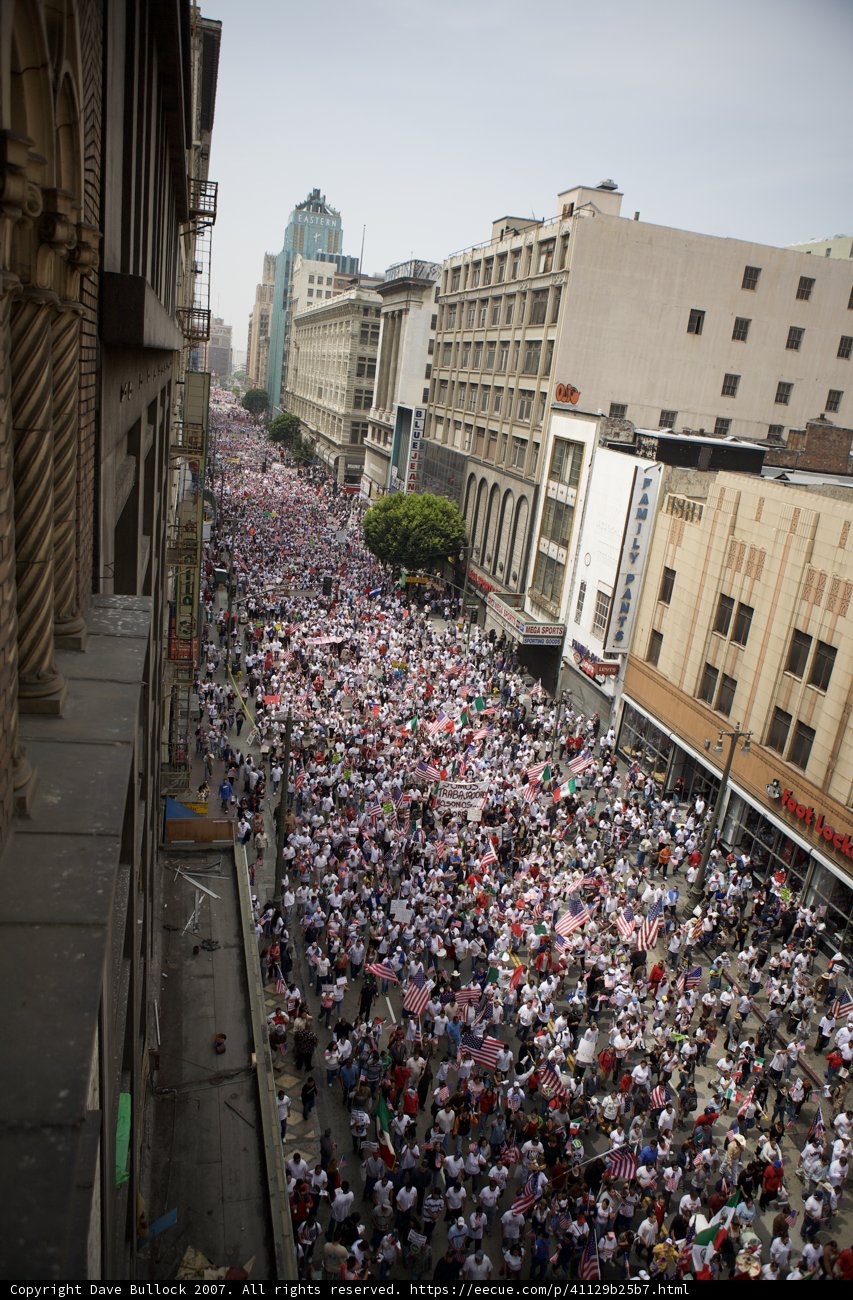 Metropolis March: A Massive Crowd Takes to the City Streets
