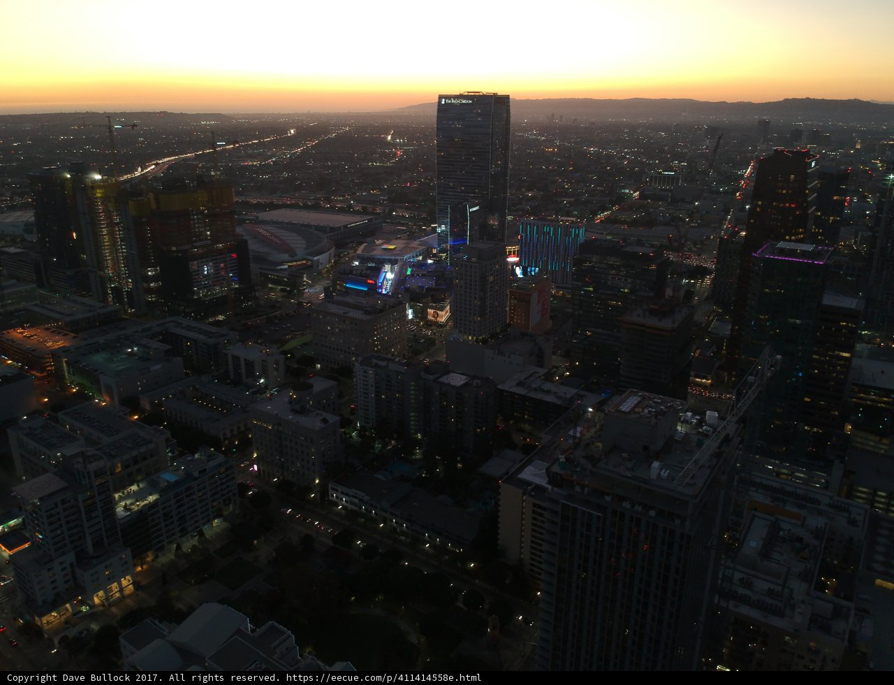 Sunset over the City