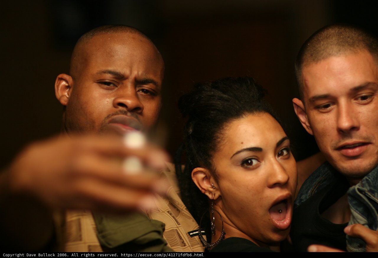 Three friends capture the moment