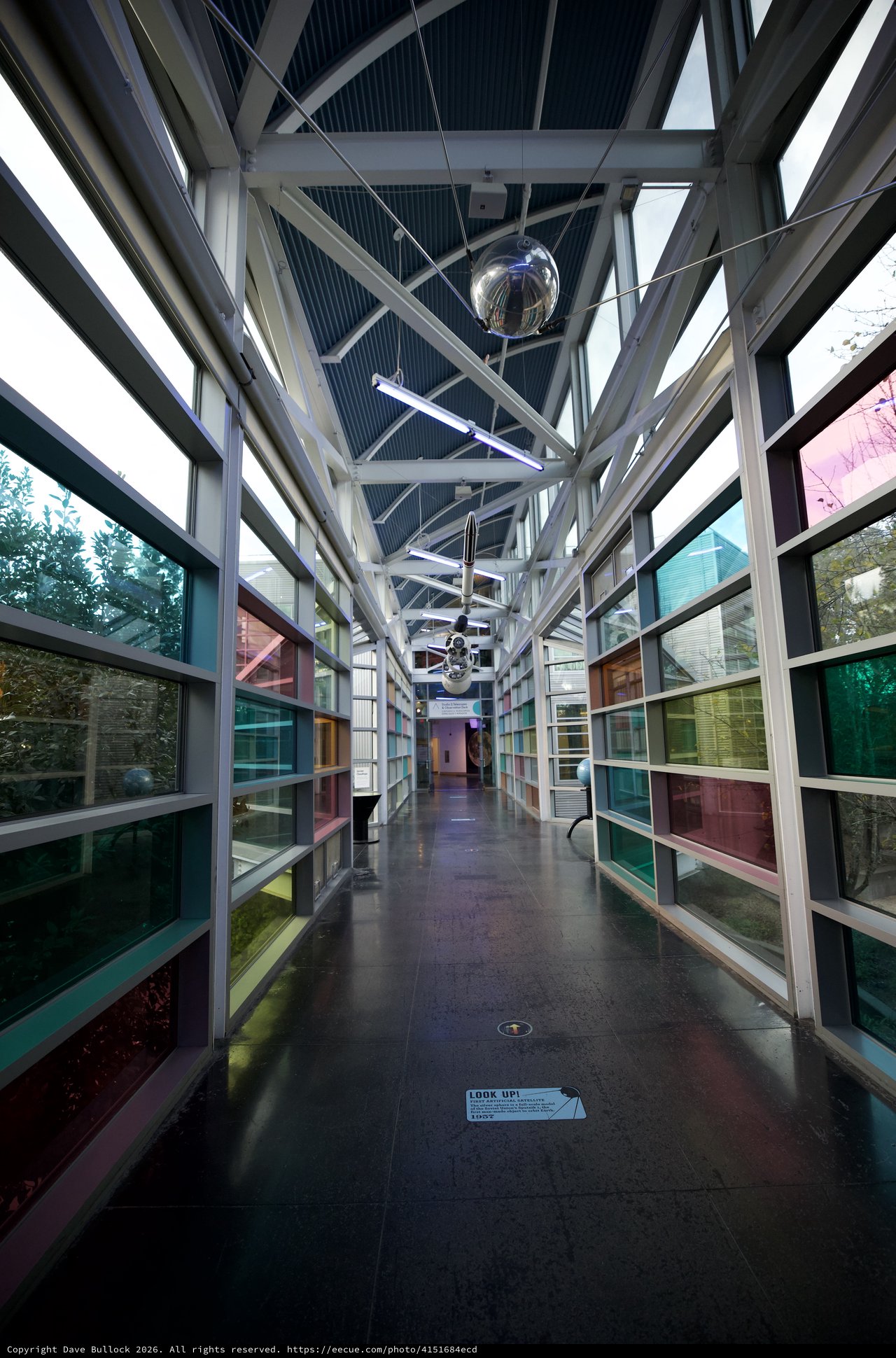 Modern Glass Corridor at Chabot Space Center