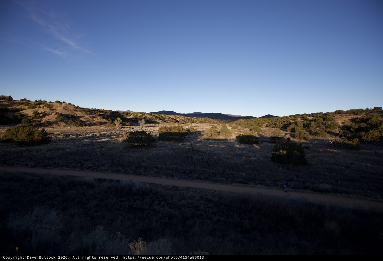 Desert Landscape at Dusk Near Santa Fe
