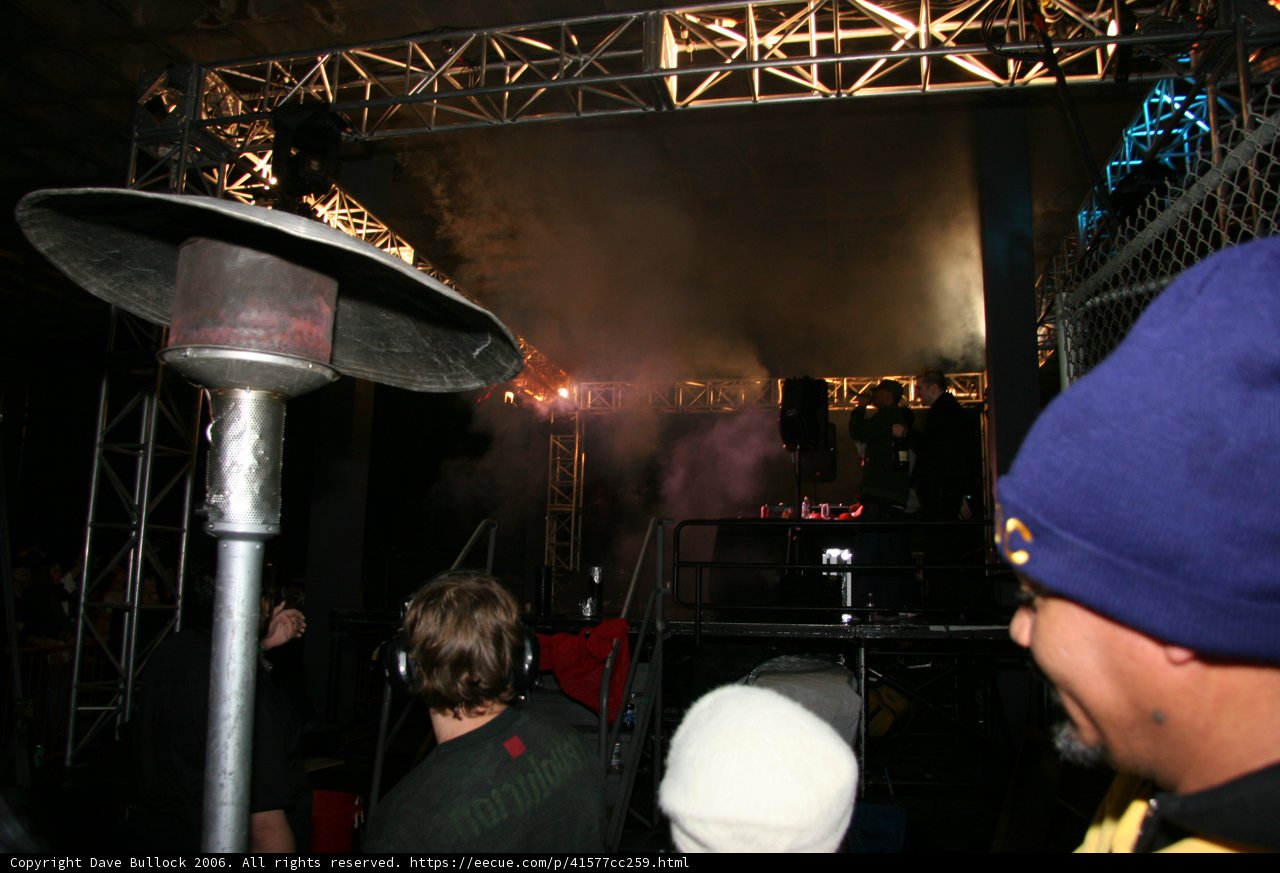 Blue Hat In The New Year Crowd